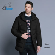 Load image into Gallery viewer, ICEbear 2019 new winter men's jacket with high quality fabric detachable hat for male's warm coat simple mens coat MWD18945D