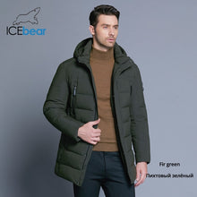 Load image into Gallery viewer, ICEbear 2019 new winter men's jacket with high quality fabric detachable hat for male's warm coat simple mens coat MWD18945D