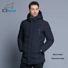 Load image into Gallery viewer, ICEbear 2019 new winter men's jacket with high quality fabric detachable hat for male's warm coat simple mens coat MWD18945D