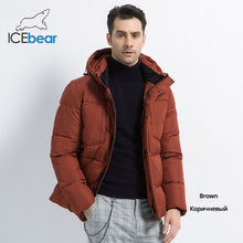 Load image into Gallery viewer, ICEbear 2019 Mens Winter Jackets Chest Exquisite Pocket Simple Hem Practical Waterproof Zipper High Quality Parka