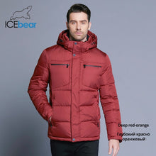 Load image into Gallery viewer, ICEbear 2019 Mens Winter Jackets Chest Exquisite Pocket Simple Hem Practical Waterproof Zipper High Quality Parka