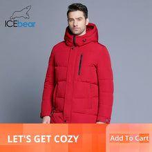 Load image into Gallery viewer, ICEbear 2019 Hot Sale Winter Warm Windproof Hood Men Jacket Warm Men Parkas High Quality Parka Fashion Casual Coat MWD18856D